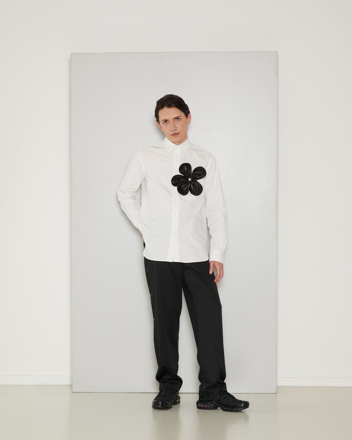 Chemise coupe droite en coton