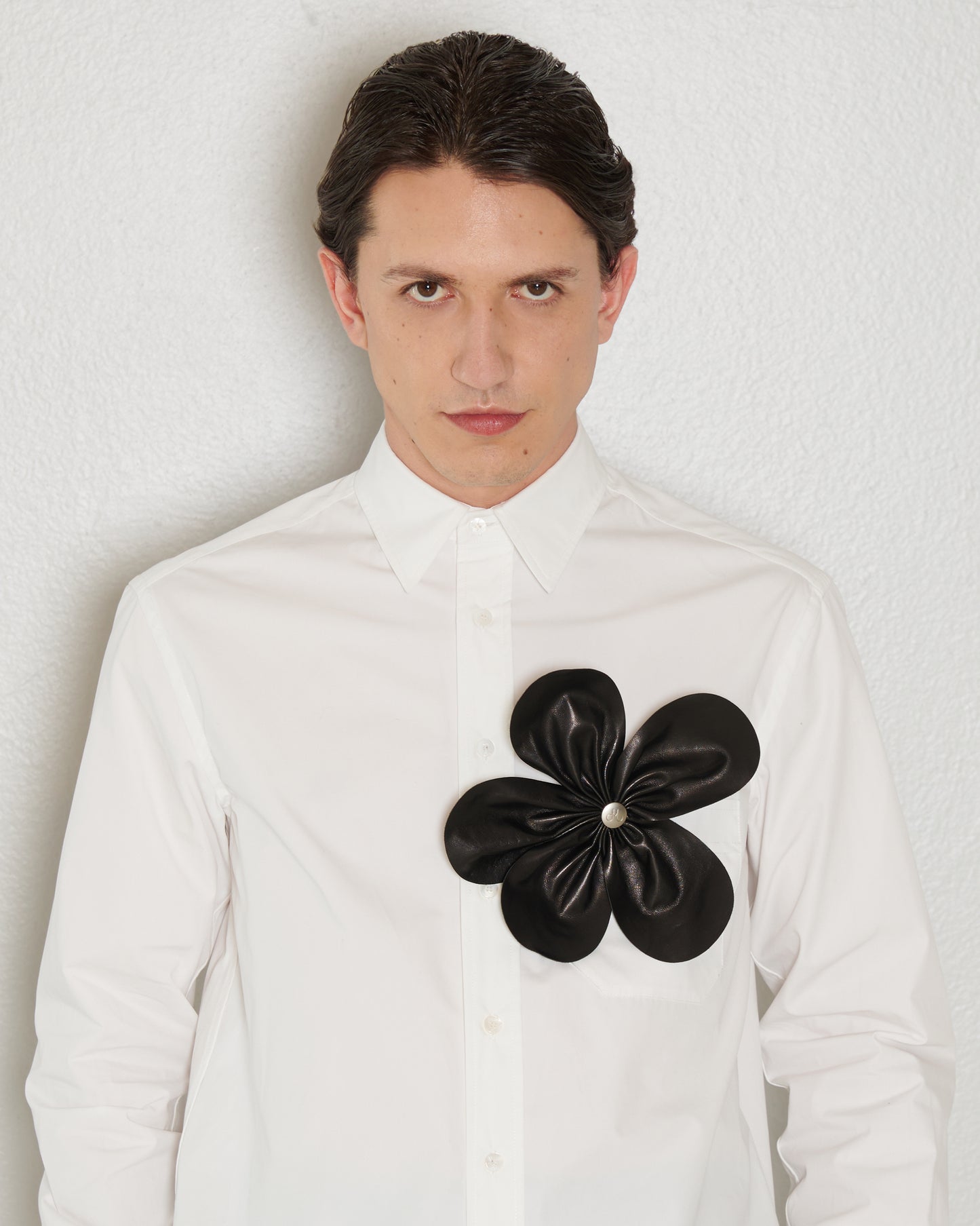 Chemise coupe droite en coton