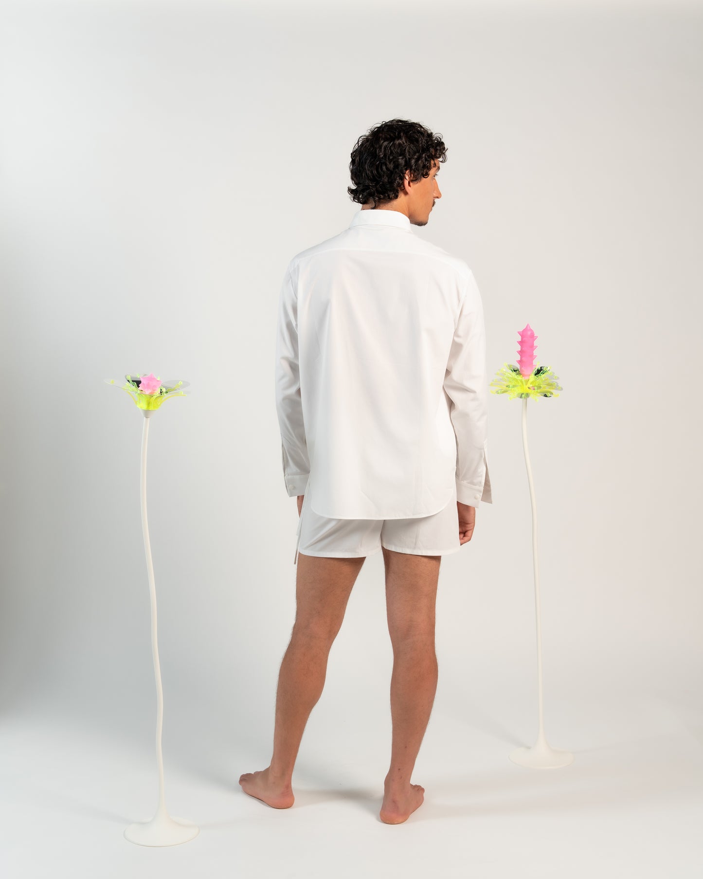 Chemise coulisses Blanc