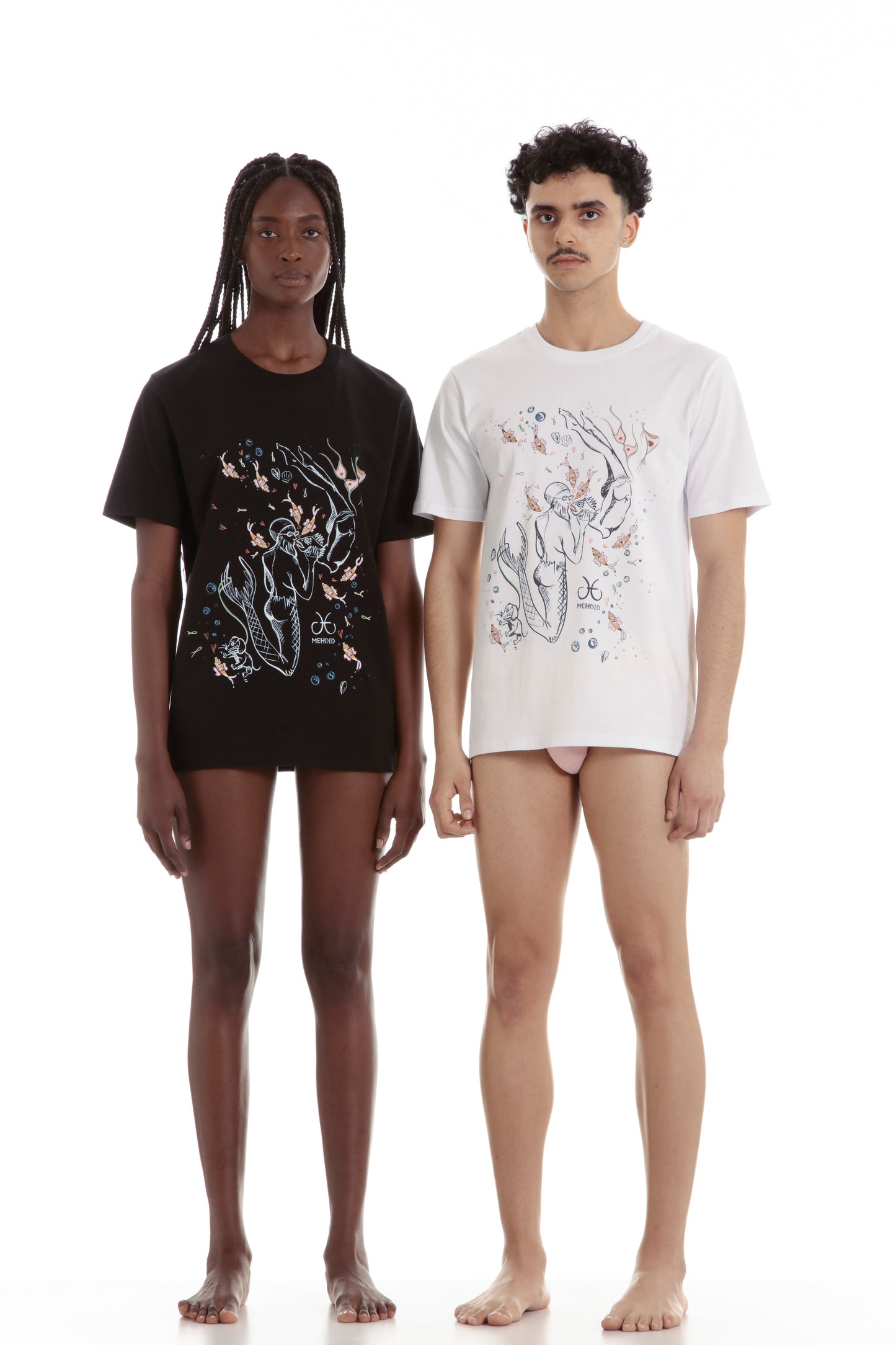 Tee-shirt Poissons / Pisces noir