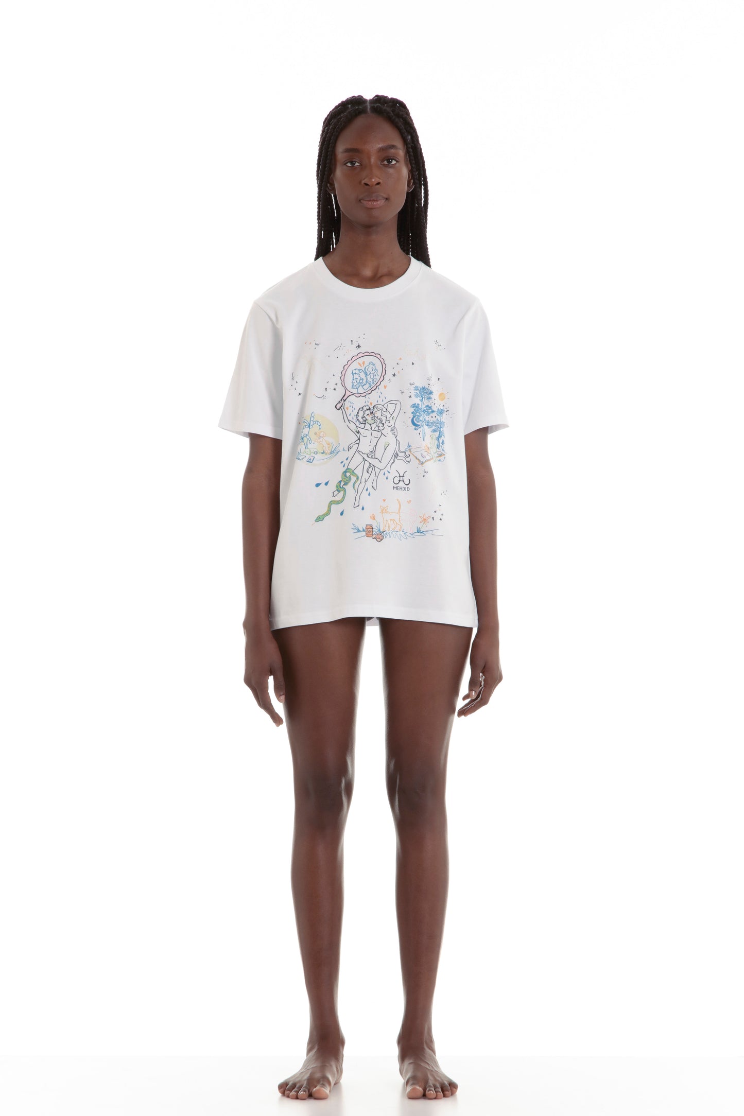 Tee-shirt Gémeaux / Gemini blanc