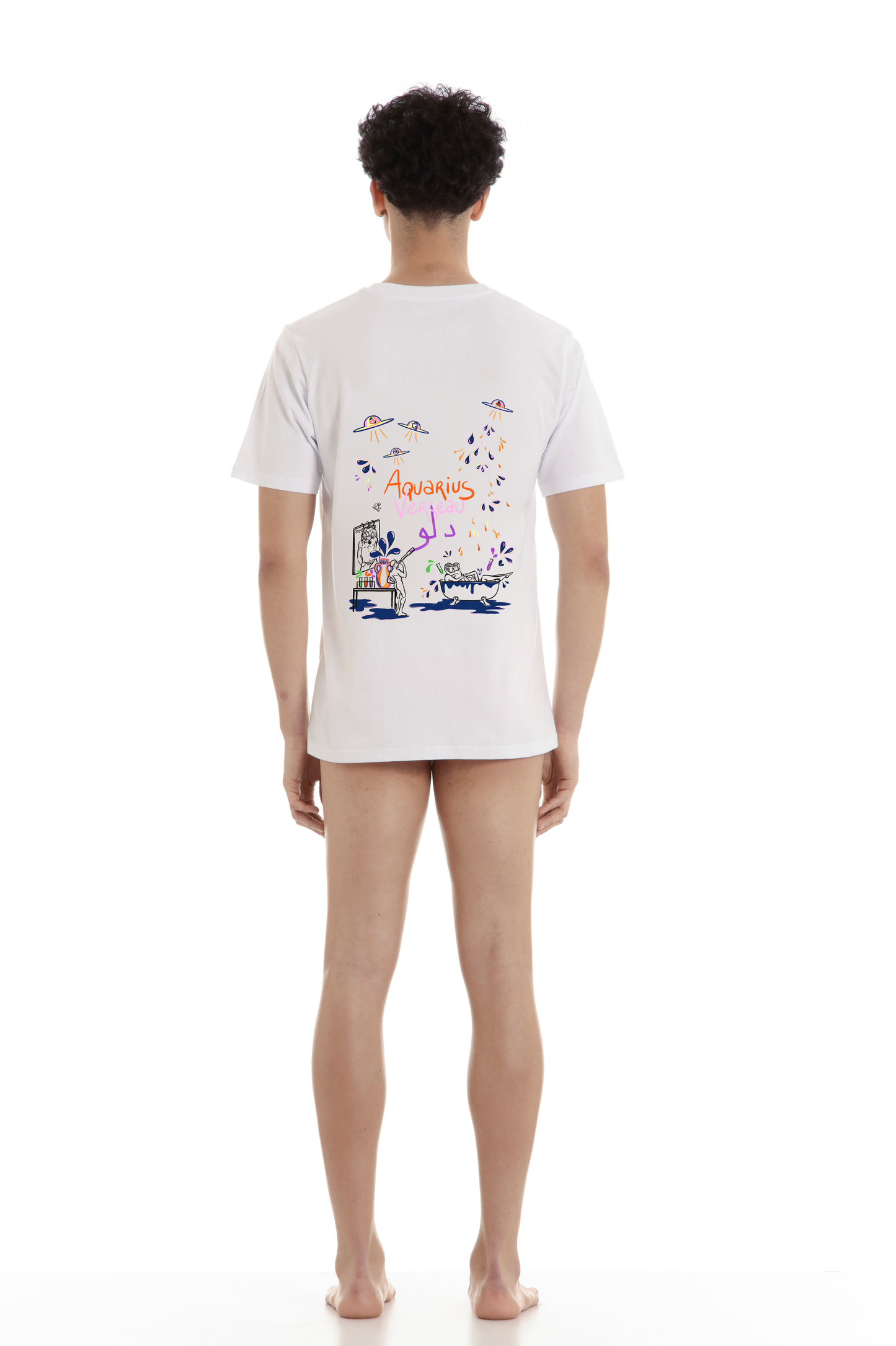 Tee-shirt Verseau / Aquarius blanc