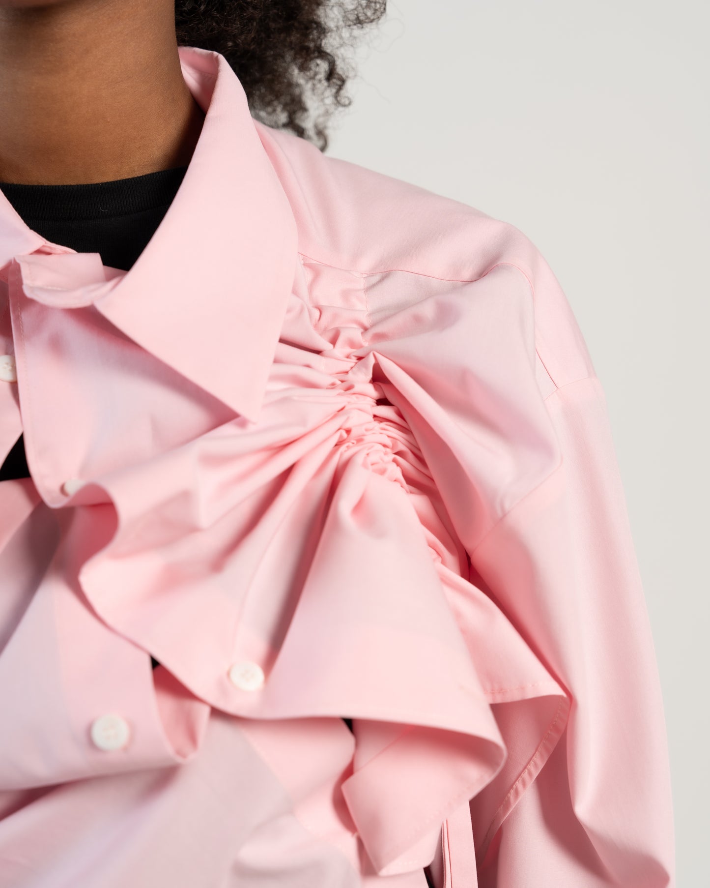 Chemise coulisses Rose