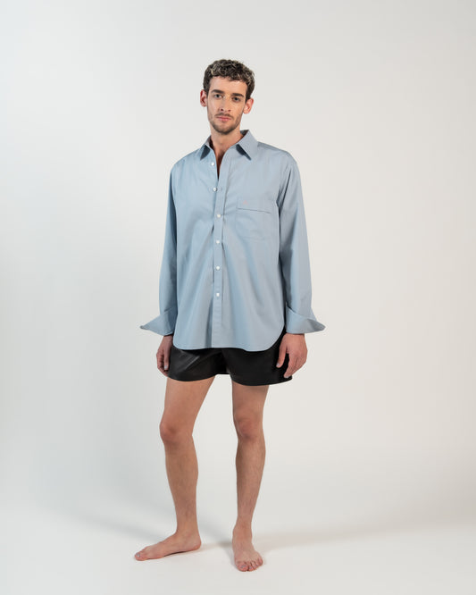 Chemise classique Bleu gris