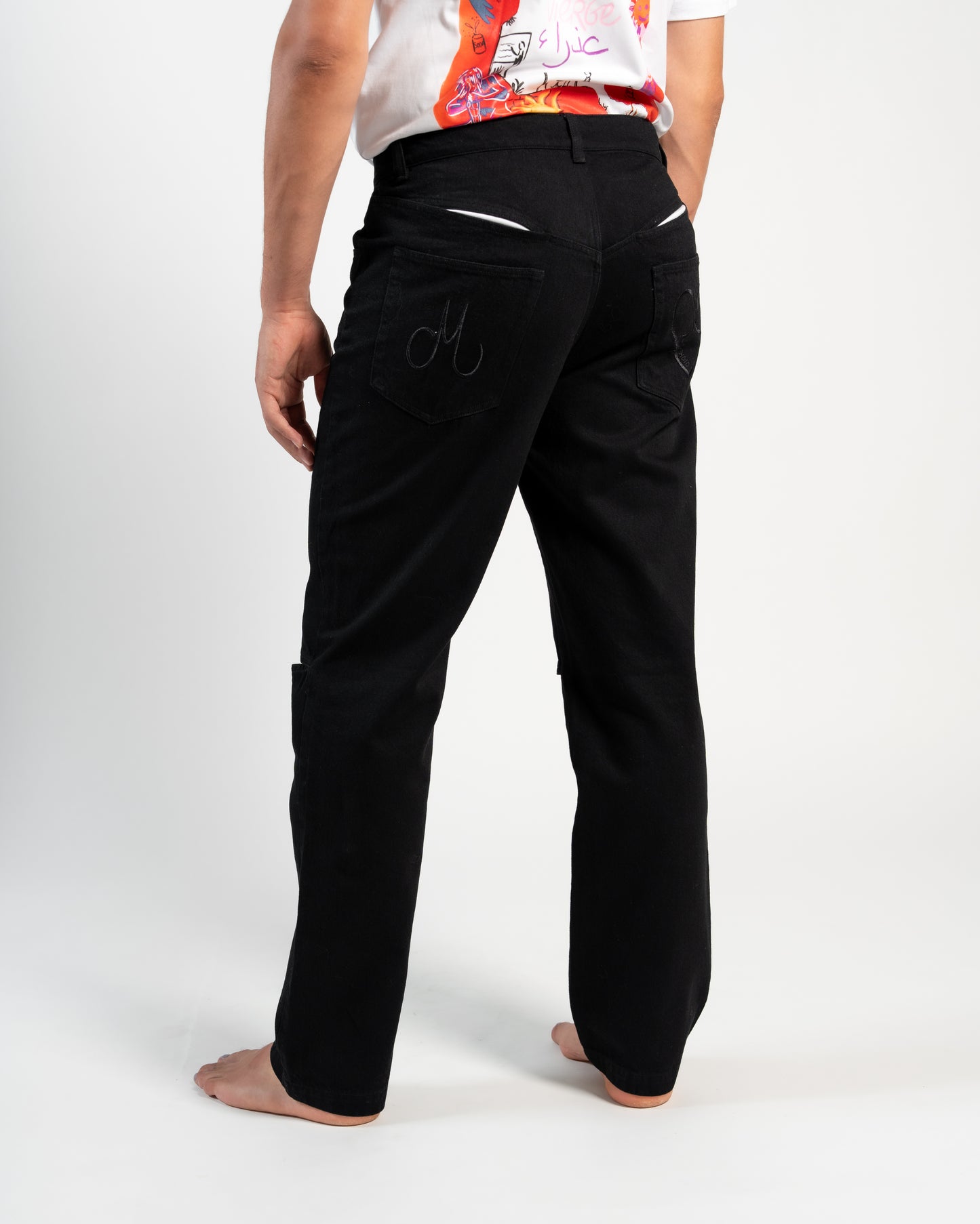 Pantalon denim set Jean noir